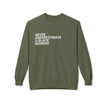 Load image into Gallery viewer, Never Underestimate A Black Woman Sweatshirt
