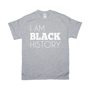 I Am Black History Adult Shirt (White)