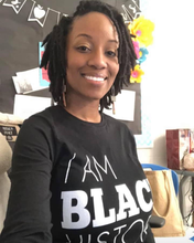 Load image into Gallery viewer, I Am Black History Adult Shirt (White)